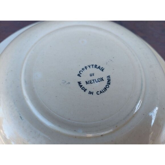 Metlox Poppytrail California Provincial Rooster 10" Serving Bowl Open Vegetable - Picture 5 of 5